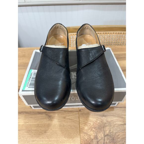 Dansko Marisa Oxford Flats Black Nubuck Leather Size 6.5/7 US 37 EU Arch Support - Picture 4 of 15